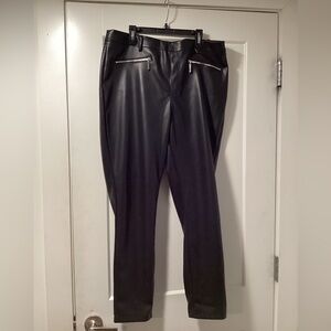 Marc New York Black‎ Pants with Silver Zippers